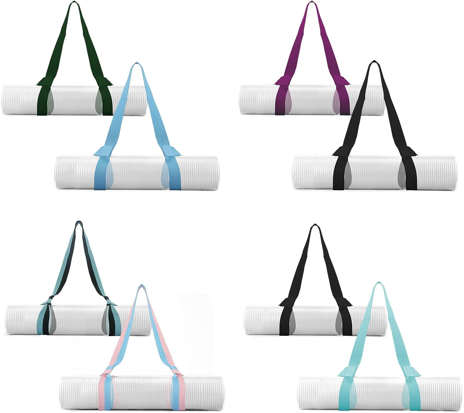 Yizerel 2 Packs Yoga Mat Strap for Carrying, Yoga Mat Carrier, Adjustable Yoga Mat Sling for Yoga Mat Exercise Mat image number 1