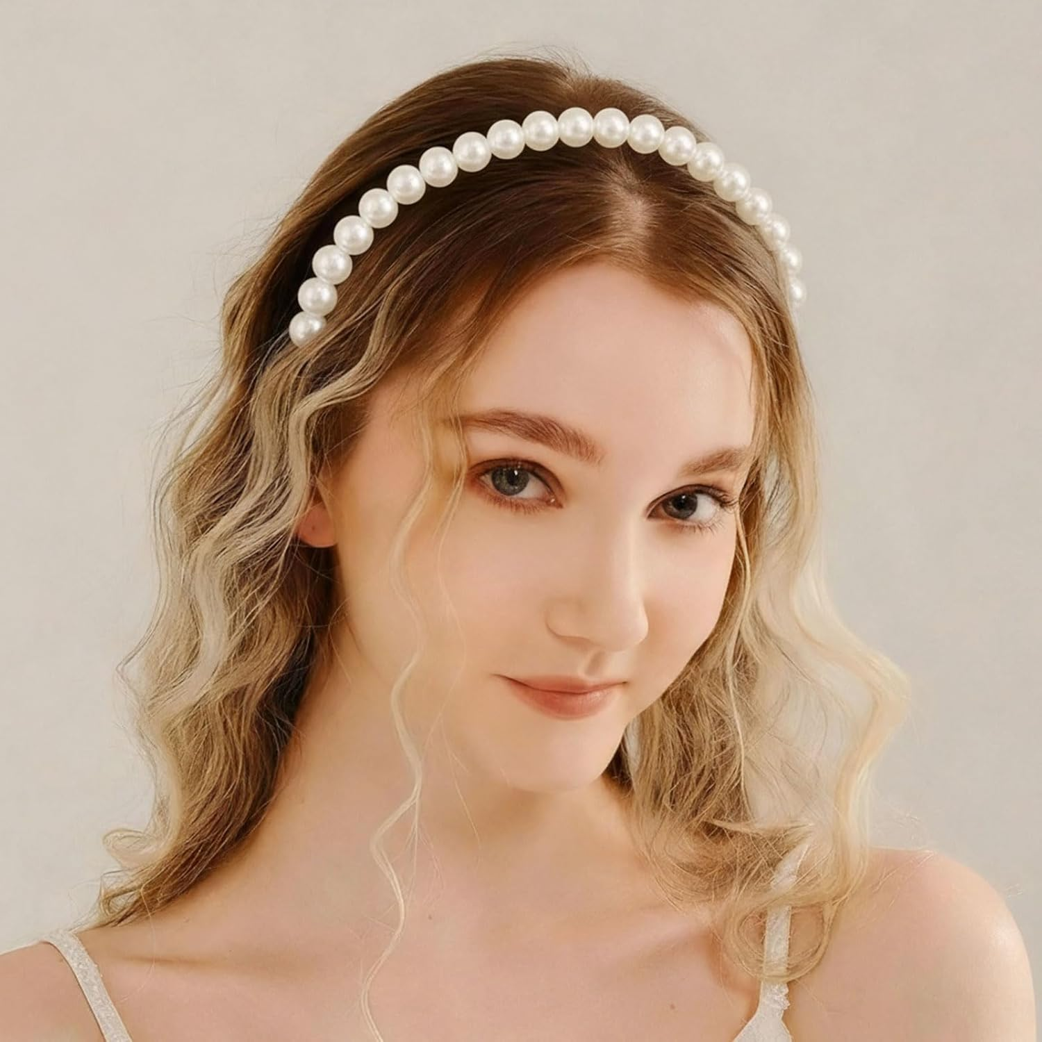 Xanthelle Haarreif Dirndl, 6 Pieces Pearl Women, Traditional Headband & Accessories, White Imitation Pearl Headbands for Weddings, Stylish Hair Ornaments image number 3