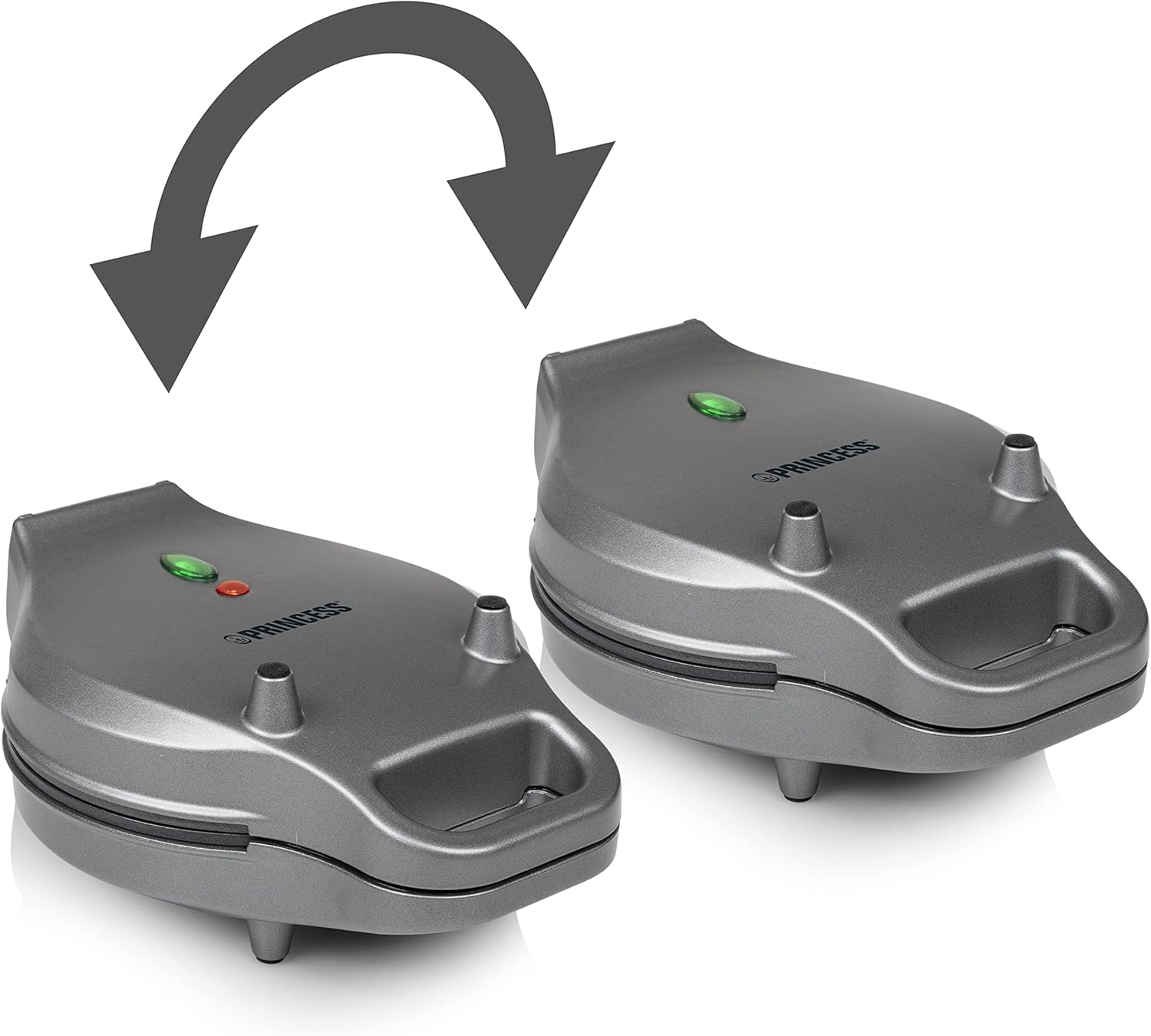 Princess 132465 Bubble Waffle Iron, 180&deg; Hinged, 700 Watt, 0.7 M Cable Length, Non-Stick Coating, Black image number 6