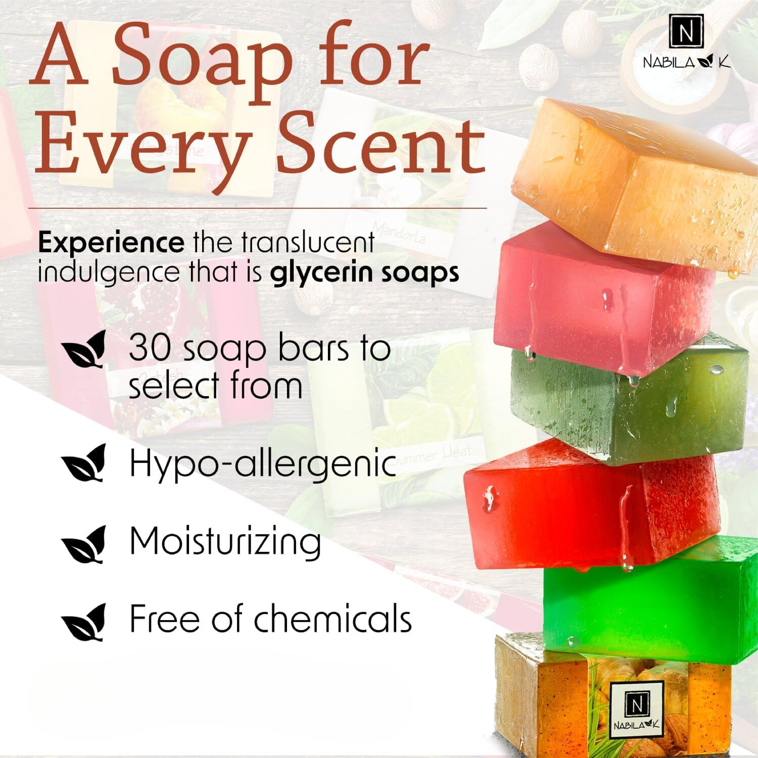 Glycerin Soap Sets by Nabila K (Glycerin Soaps Set 8: Pine Woods, Red Charm, Tis the Season) image number 4