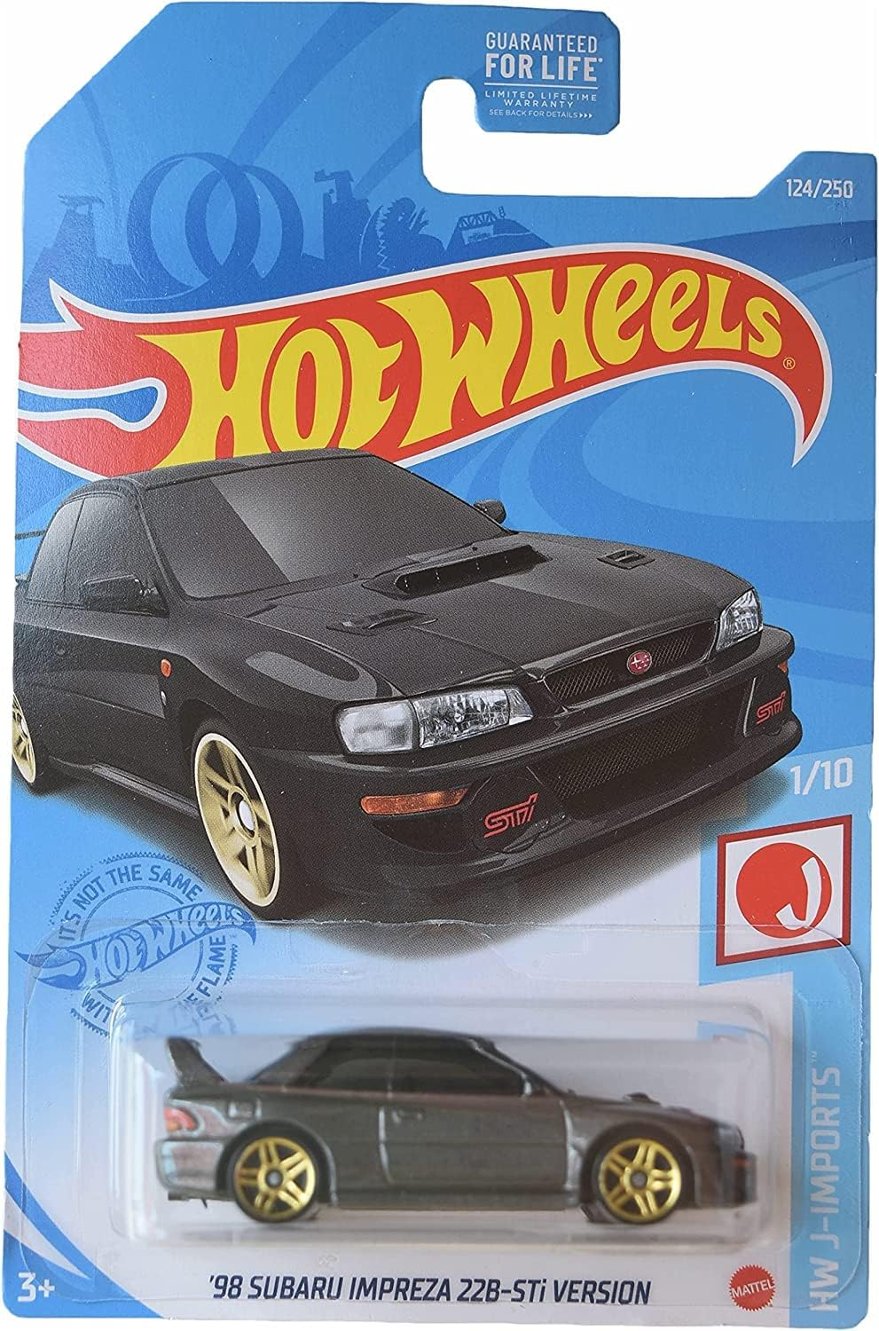 Hot Wheels '98 Subaru Impreza 22B-Sti Version, J-Imports 1/10 [Gray]
