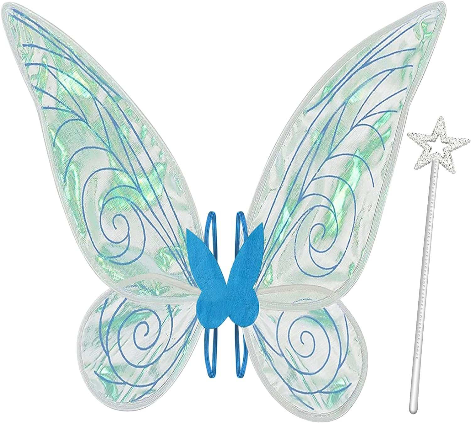 Fairy Wings for Adults,Butterfly Wings for Girls Women,Halloween Costume Sparkle Angel Wings Dress up Party Favor