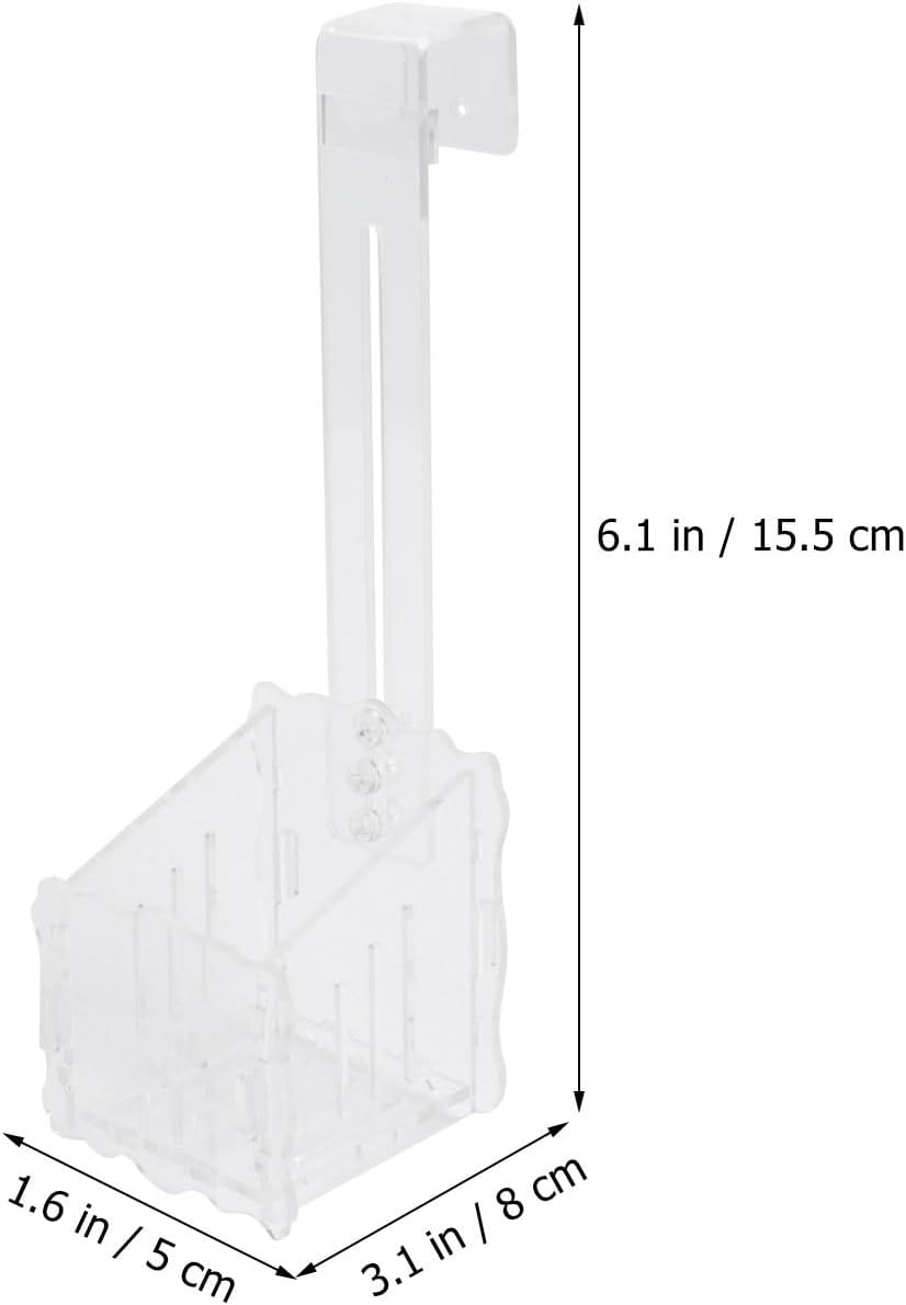 Totority Aquarium Planting Stand Acrylic Transparent Aquarium Plant Stand, Acrylic Aquarium Planting Cup Float Planting Pot Hook Large Fish Tank Accessories Aquarium Planting Stand image number 4