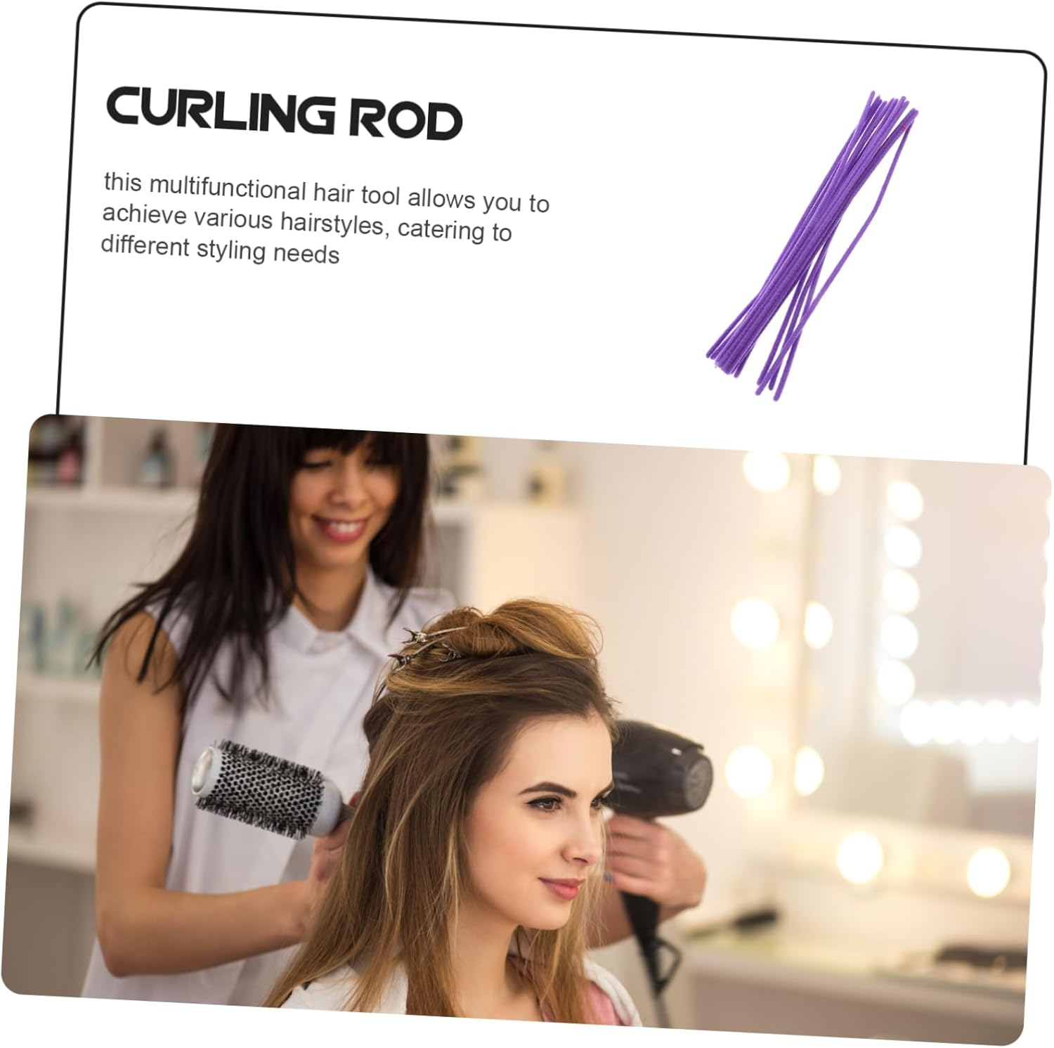 3Pcs Flexible Hair Perm Rods for Curling and Styling Long Hair Innovative Design for Easy Use and Saving image number 4