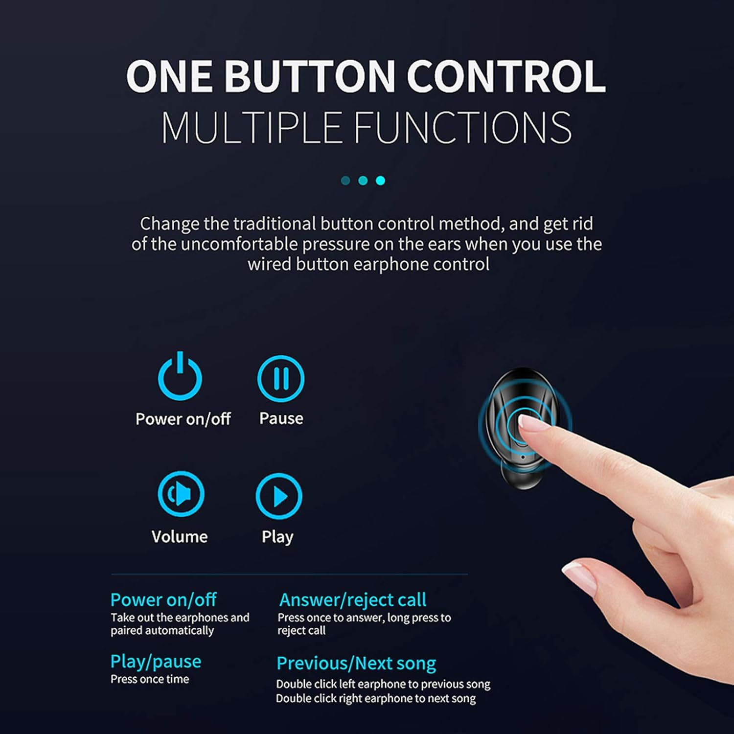 XG13 True Wireless Stereo Sports Headset Bluetooth 5.0 True Wireless Headphones Built-In Microphone with 350Mah Charging Box and Digital Display Earbuds VCXN image number 6