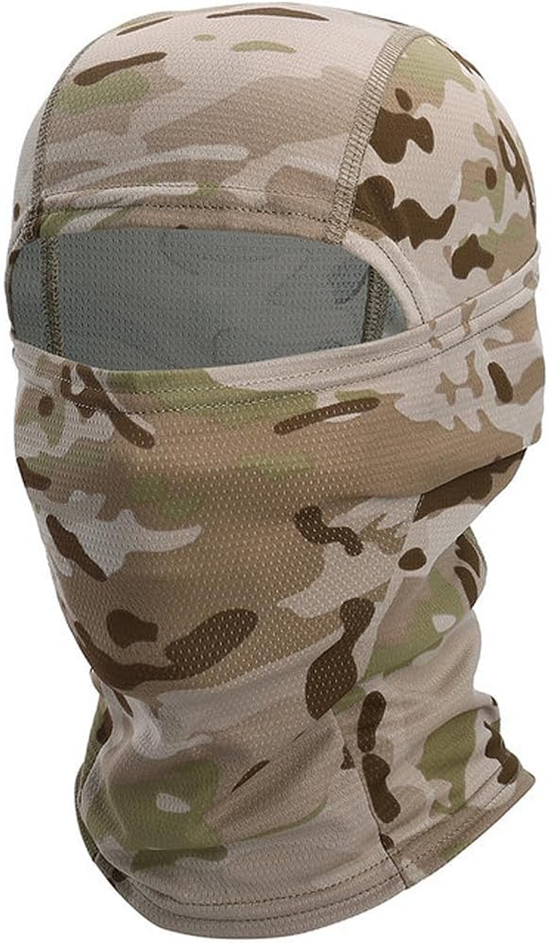 Ski Mask,Balaclava Face Mask,Breathable Mesh Cooling Neck Gaiter, Ski Motorcycle Cycling Balaclava Face Mask UV Protection for Men Women Sun Hood