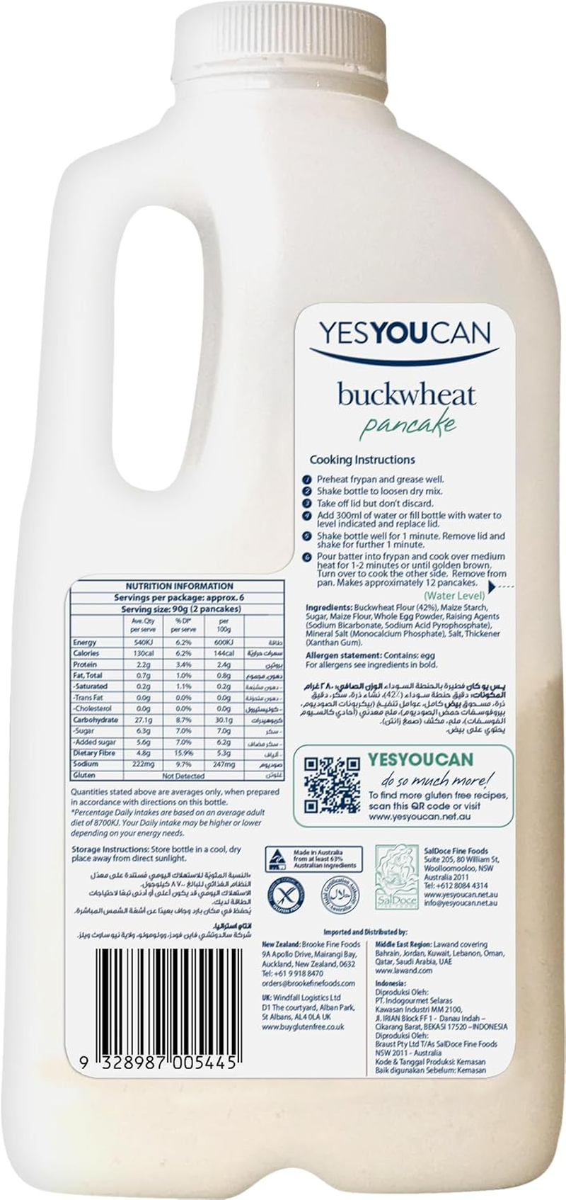 Yes You Can Buckwheat Pancake Mix 280 G