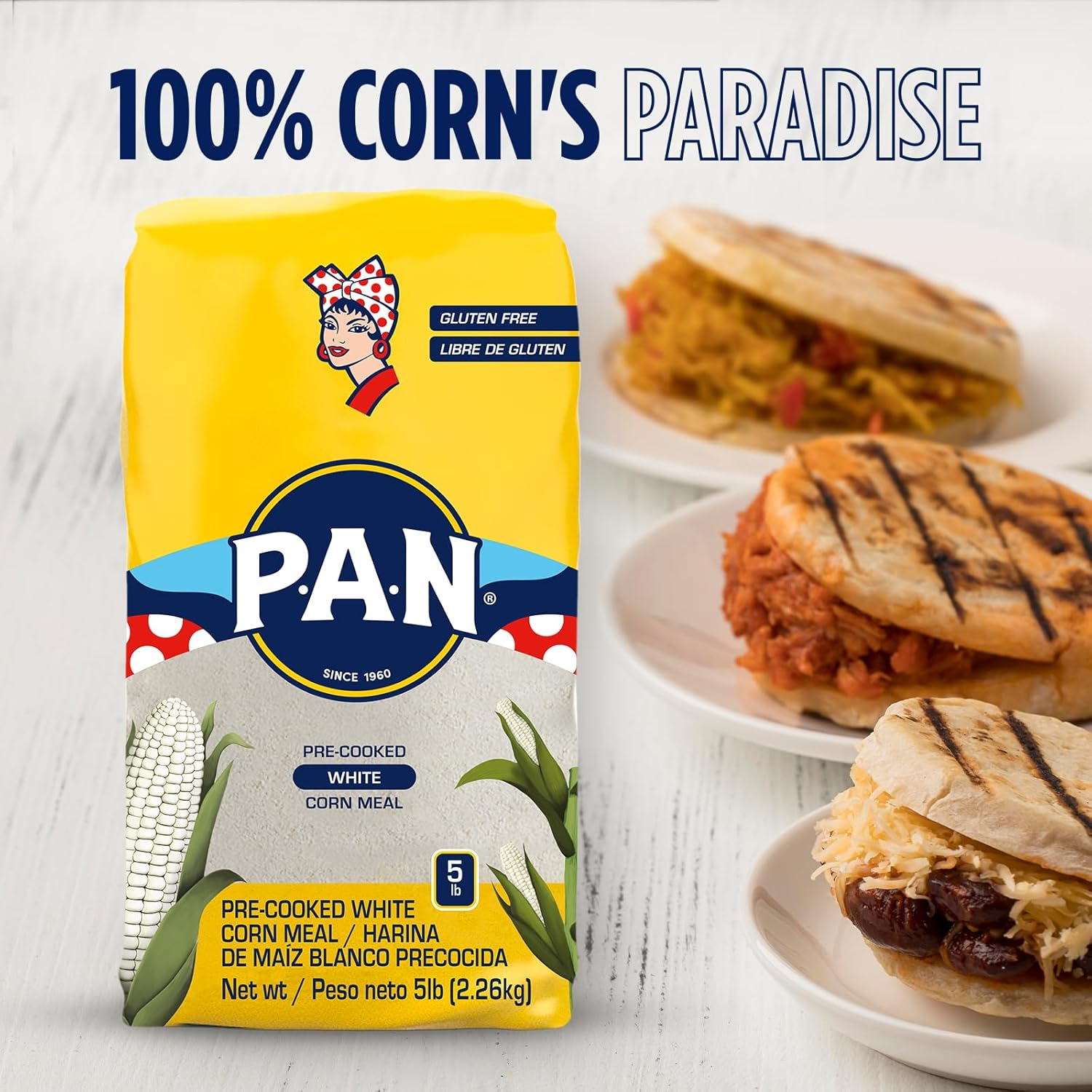 PAN White Corn Flour 2.2 Kg image number 2