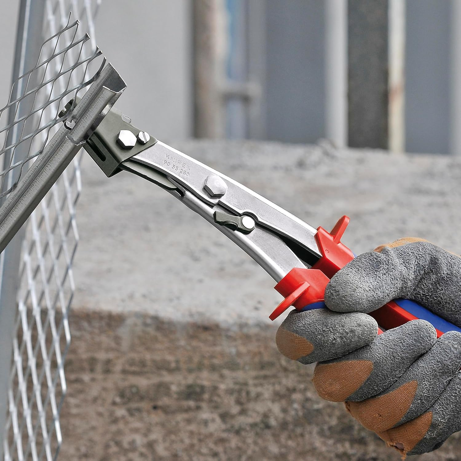 KNIPEX Tools - Sheet Metal Nibblers, Multi-Component (9055280), Red image number 1