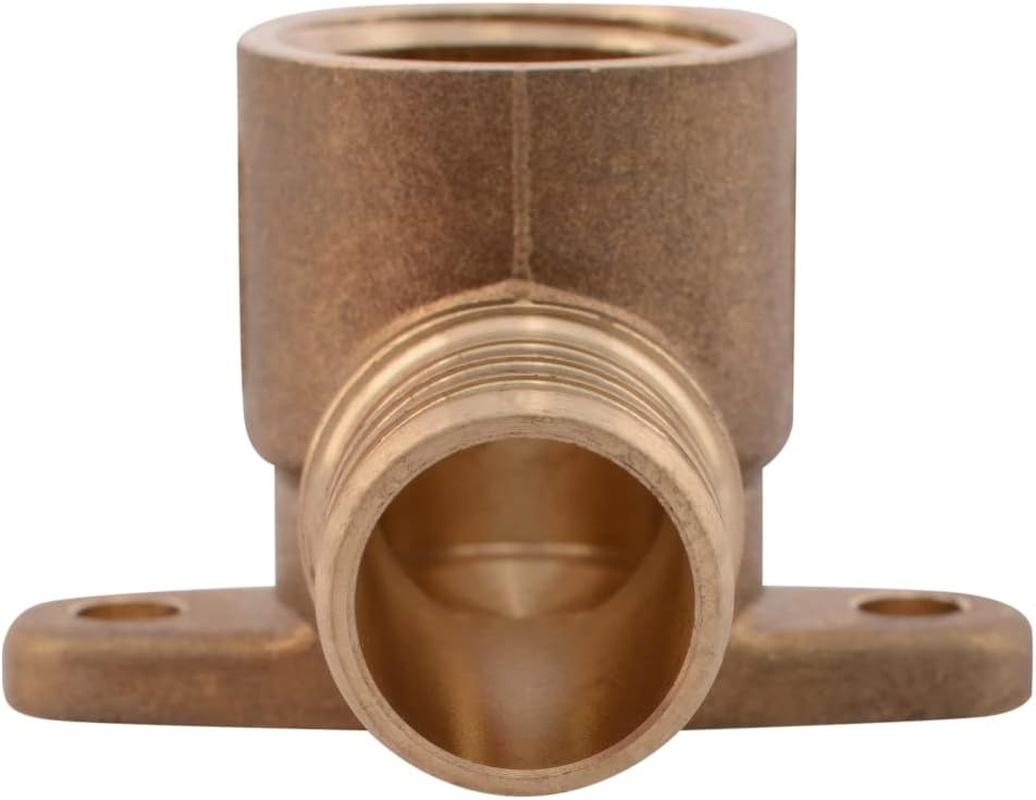 Sharkbite 1/2 PEX Pipe X 1/2 Inch FNPT Crimp 90 Degree Drop Ear Elbow, Brass Plumbing Fitting, PEX Pipe, PE-RT, UC334LFA image number 1
