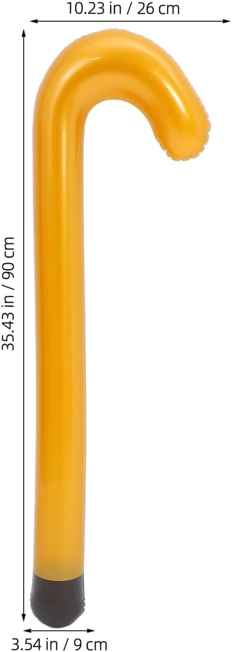 PRETYZOOM Halloween Inflatable Walking Stick, 35 Inch Blow-Up Giant Crutch Balloon for Elderly Cosplay Costume Accessory, Halloween Party Supplies image number 1