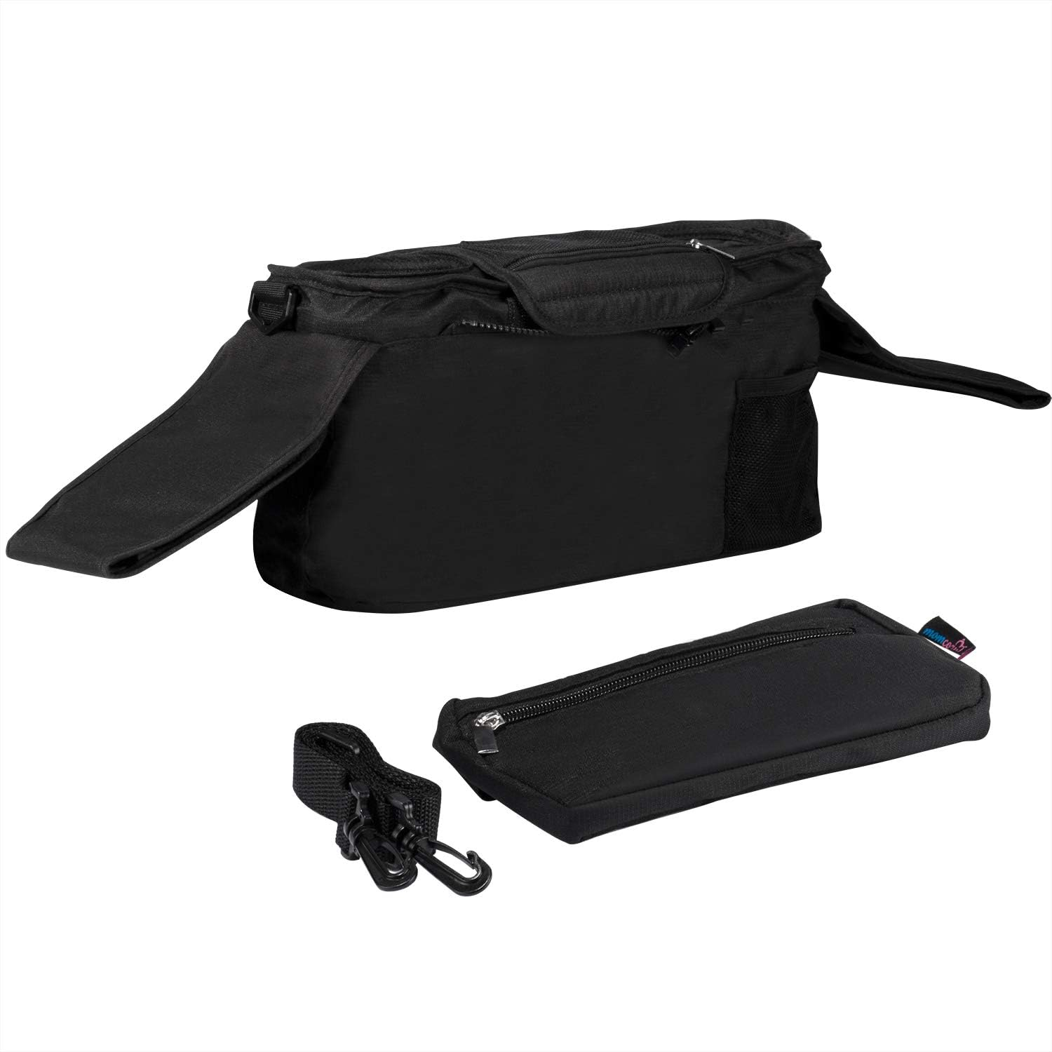 Momcozy Universal Stroller Organizer with Insulated Cup Holder Detachable Phone Bag & Shoulder Strap, Fits for Stroller like Uppababy, Baby Jogger, Britax, BOB, Umbrella and Pet image number 4