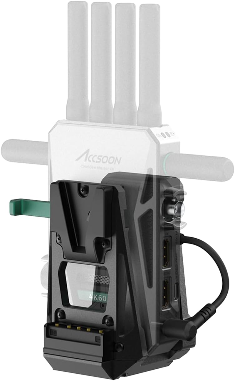 Accsoon ACC32 V-Lock Adapter/Aluminum Alloy/Lightweight/Cineview Master 4K/Cineview 2 SDI Wireless Transmitter image number 2