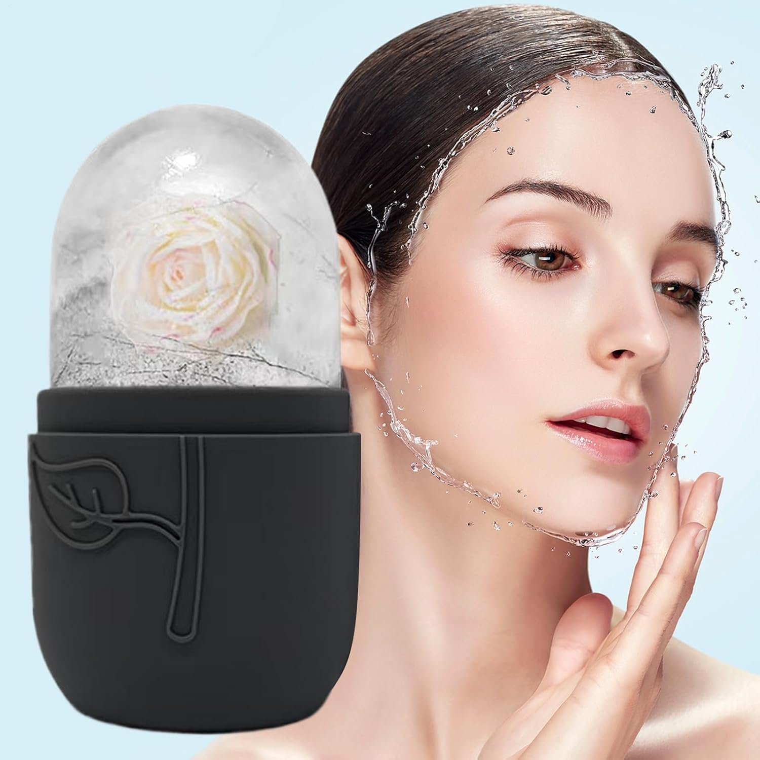 Ice Face Roller | Facial Cooling Massager - Muscle Relaxation Face Ice Roller for Beauty Routine, Home, Daily Skin Care
