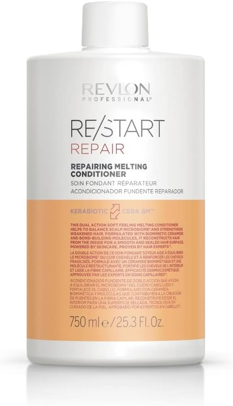 Revlon Professional Recovery Restorative Melting Conditioner, Thick & Damaged Hair Treatment to Strengthen, Repair & Nourish (200Ml) Unisex