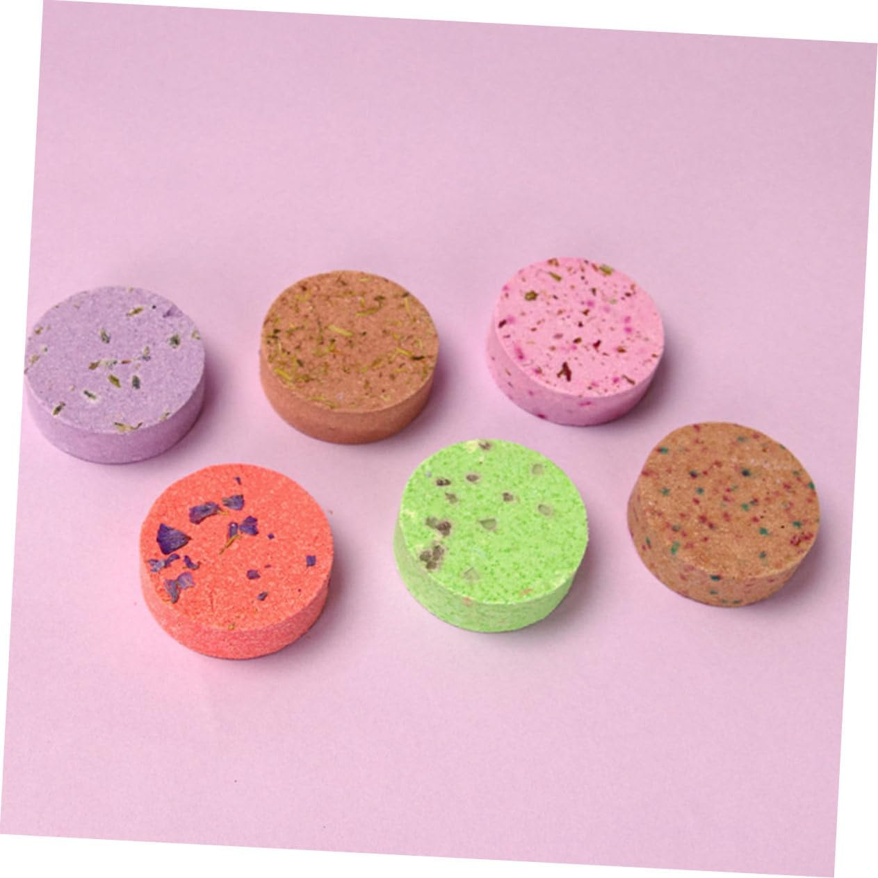 PLAFOPE 6Pcs Wildflowers Spa Aromatherapy Bath Tablets Hotel Bath Salt Tablets for Women image number 4