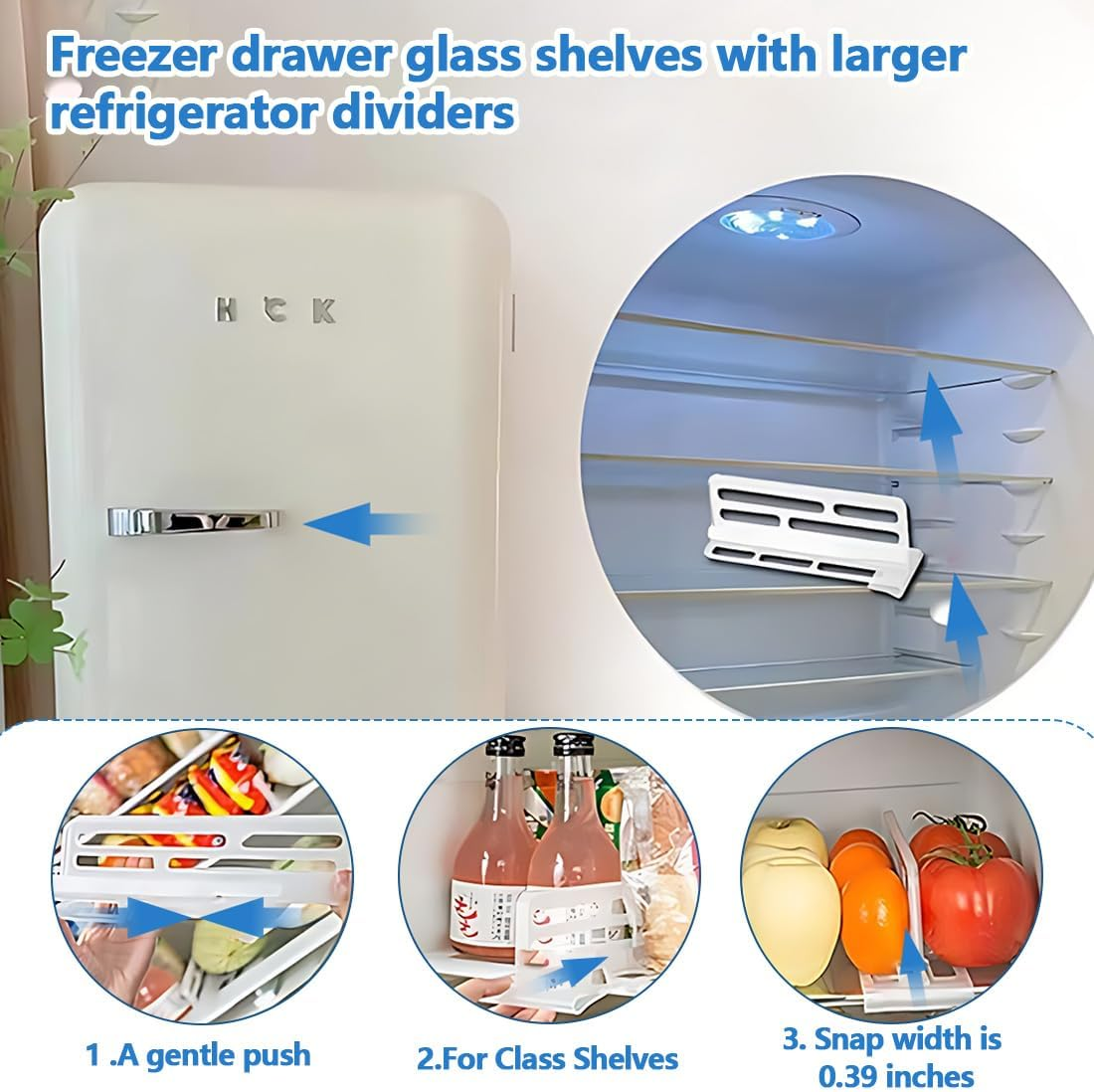 Fridge Organiser, Set of 16, Kitchen Storage Box, Organisation, Adjustable Drawer Insert, Extendable Drawers, Shelf Insert in Kitchen Cabinet for Kitchen, Fridge, Cabinets Shelf Insert for Cupboard image number 3