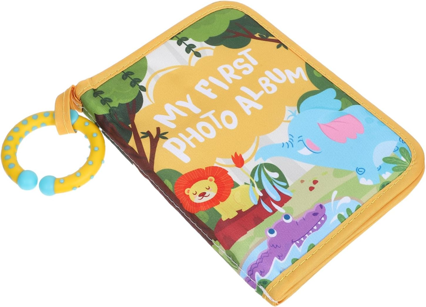 Toyvian Soft Photo Album Fabric Keepsake My First Family with Photo Slots for Newborn Boy Girl Versatile Storage for Keepsakes and Shower Gift image number 4