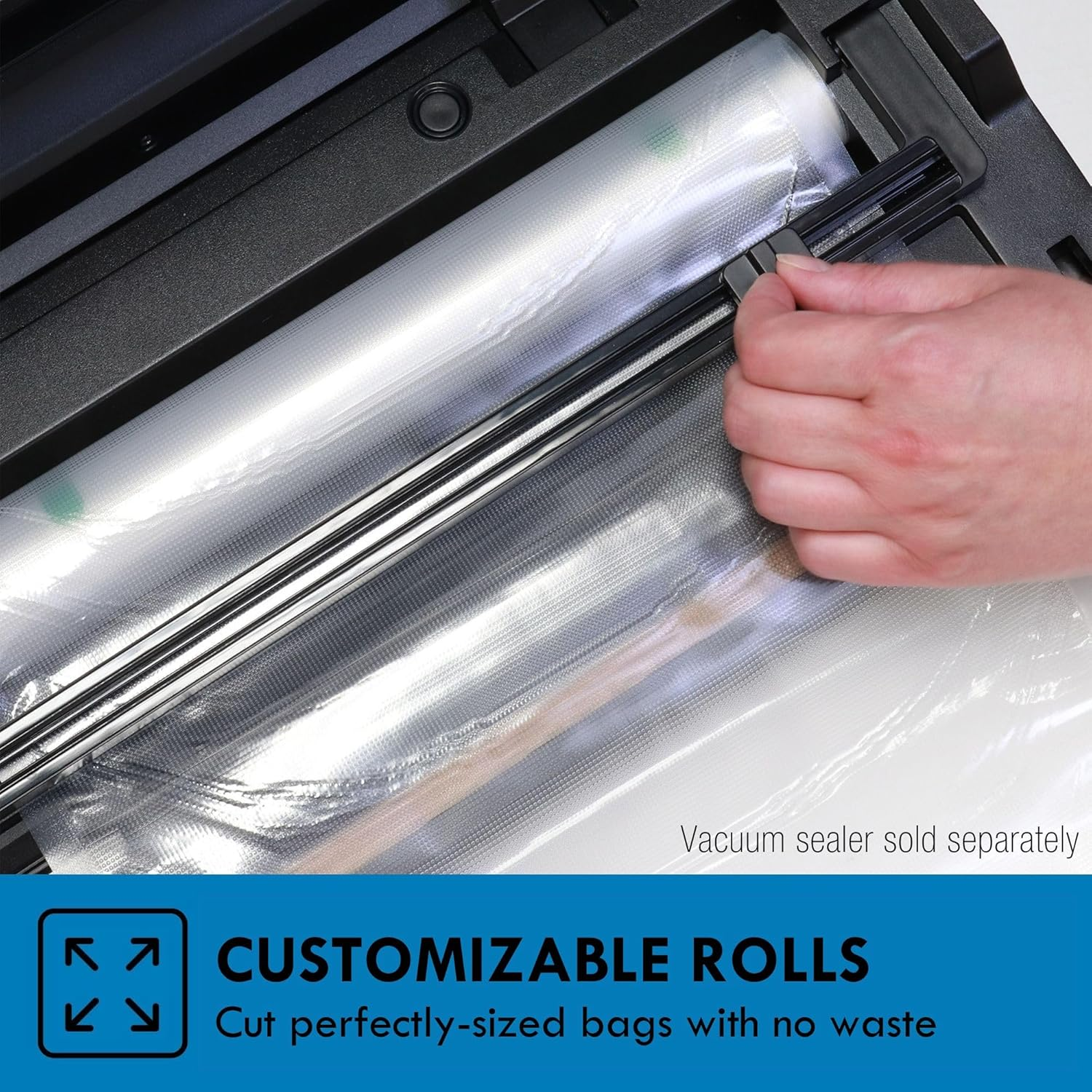 Kenmore Vacuum Sealer Bags & Roll 3 Varieties Pack | Compatible with Precision, Foodsaver, INKBIRD, Russell Hobbs & Wevac Vacuum Sealer | Bpa-Free Food Storage Bags for Sous-Vide & Meal Prep image number 5