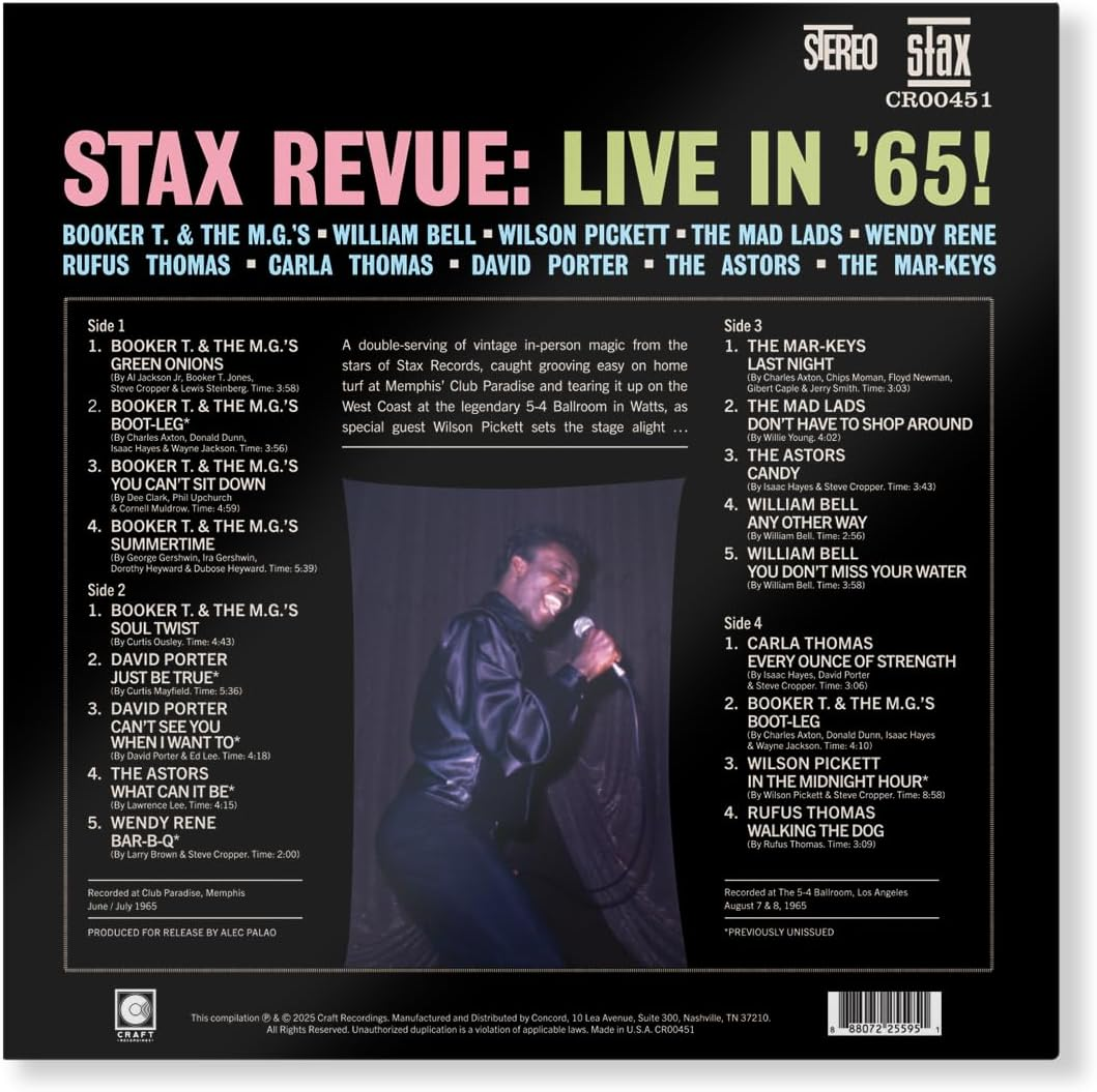 Stax Revue: Live in '65 (Various Artists) image number 1