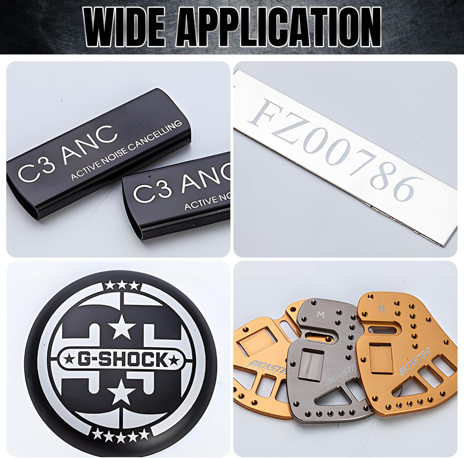 WEILAOK Laser Marking Liquid, Laser Marking Spray for Metal Marking, Quick Drying Speed, Laser Marking Powder for Laser Engraving, Metal, Jewellery, Glass, Aluminium, Stainless Steel image number 4