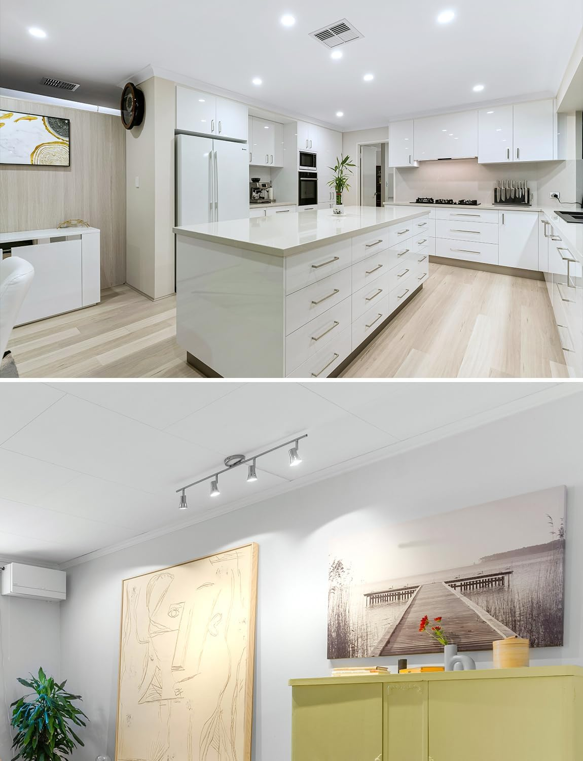 Lepro GU10 LED Bulbs, Cool White 6500K, 4.5W 345Lm Daylight Led Bulbs, No Flickering, 50W Halogen Bulb Equivalent, Non-Dimmable Energy Saving Light Bulbs, 100&deg; Wide Beam, 10 Packs image number 1