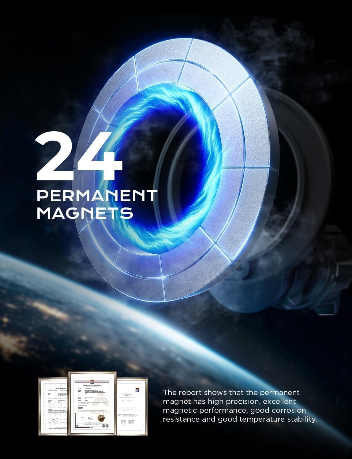 LISEN for Magsafe Car Mount [24 Strong Magnets] Magnetic Phone Holder Car Magsafe Phone Holder Mount [360&deg;Rotation Car Phone Mount] Car Accessories for Iphone 17 Pro Max 16 15, Pixel 10 Pro XL image number 5