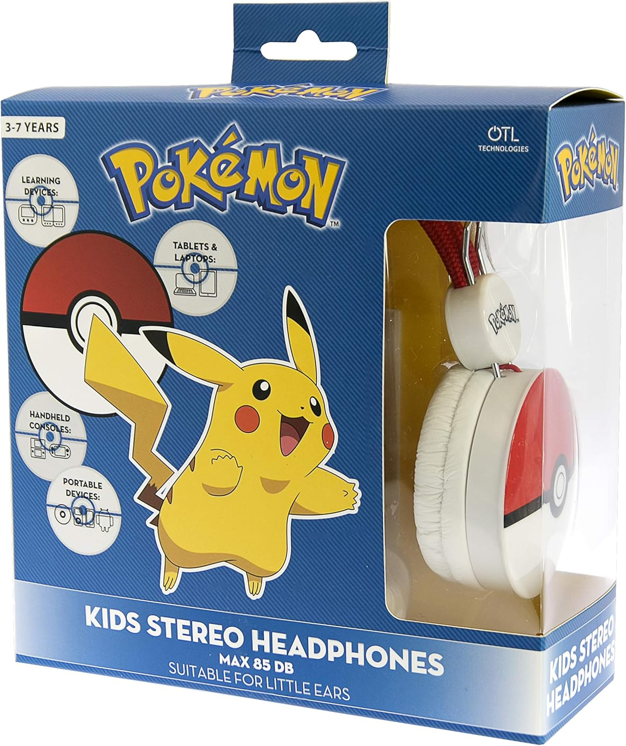 Aucune OTL Technologies OTL/PK0516 - Casque Pokemon Pok&eacute;ball Kidsafe image number 3