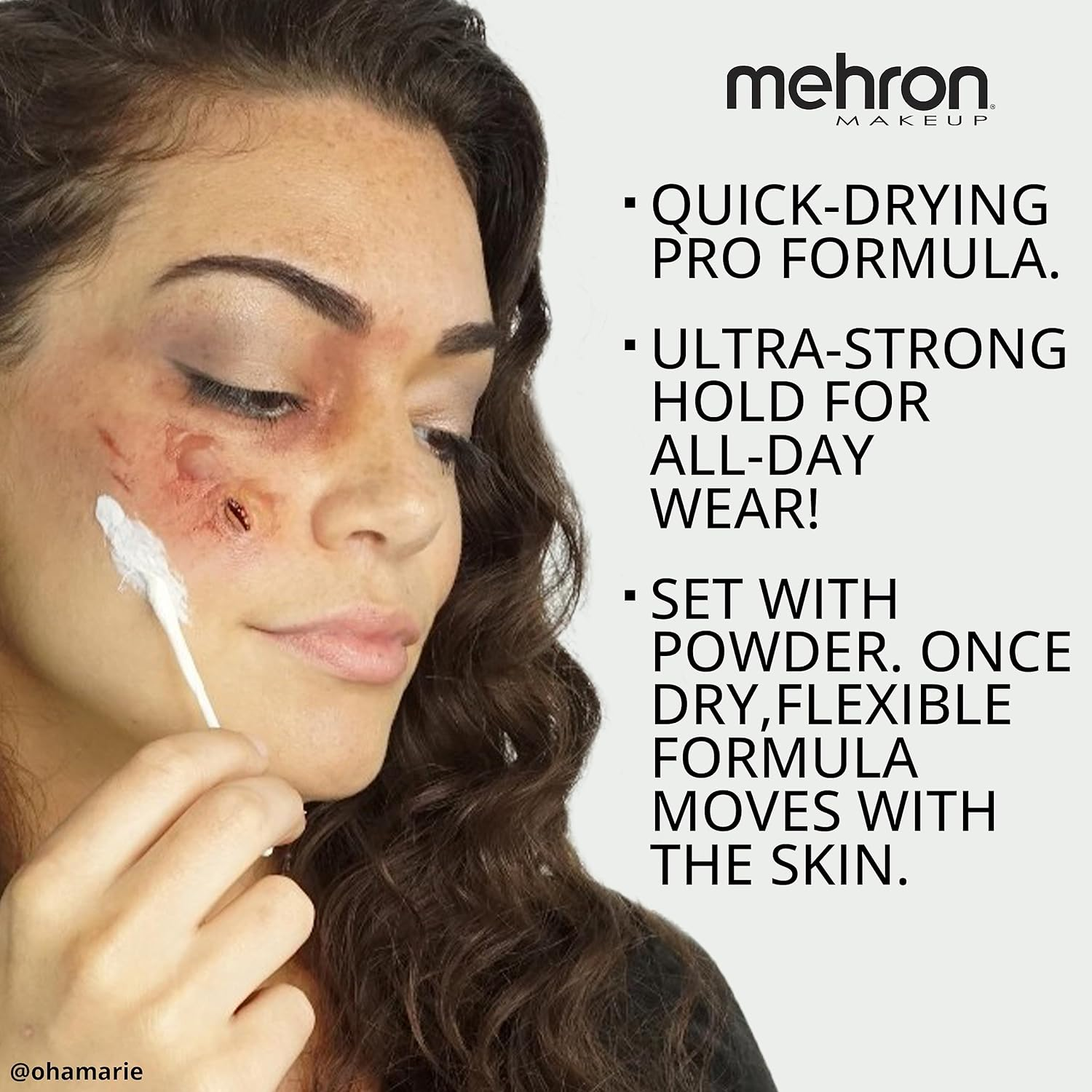Mehron Makeup Liquid Latex | SFX Makeup | Halloween | Latex Glue for Skin | Prosthetic Glue 1 Fl Oz (30 Ml) (Light Flesh)