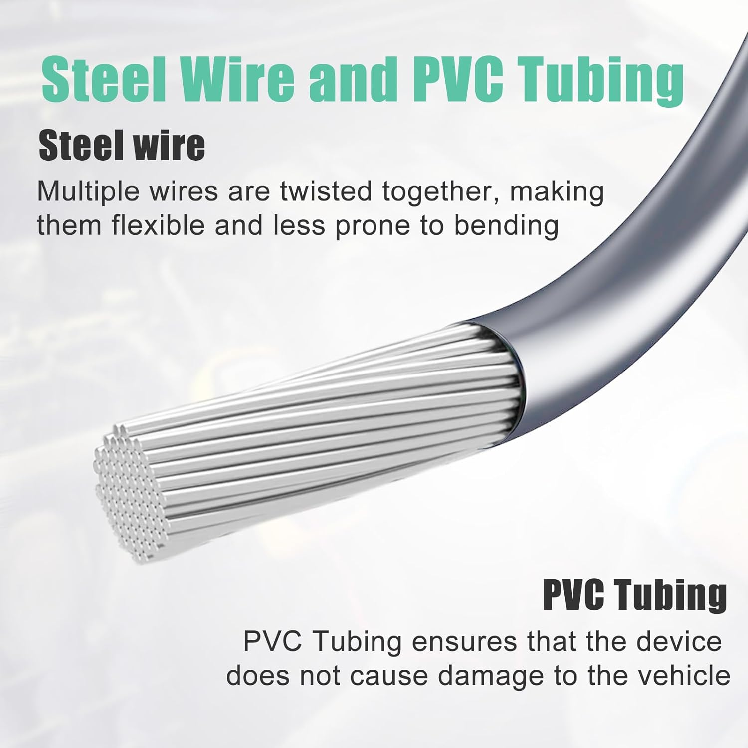 Auto Sunroof Drain Cleaning Tool, 118In Long Tube Cleaner Include Syringe, Syringe Hose, Cleaning Brush, Sponge, Brush, Use for Car Wiper Sunroof Trunk Drain Hole image number 2