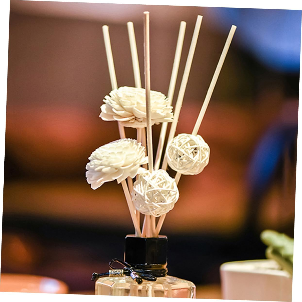30Pcs Chrysanthemum Scented Rattan Reeds Sticks Natural Fragrance Aroma Diffuser Reeds Essential Oil Sticks for Home Decor image number 4