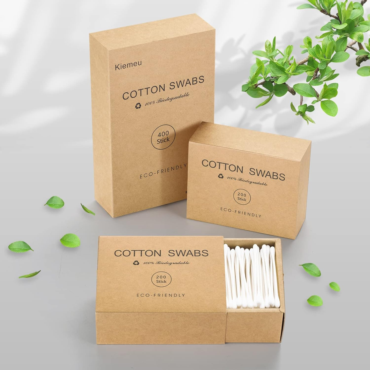 Safety Qtips Cotton Swabs for Ears, Q Tips Original Cotton Swabs 400 Count Cotton Ear Swabs