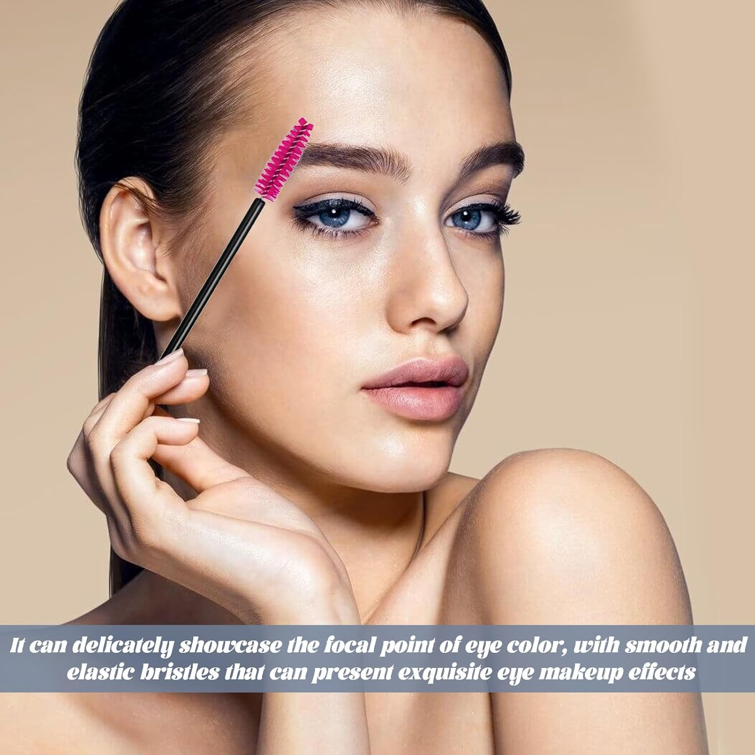 100 Pcs Disposable Spoolies,Eyebrow Brush,Eyelash Brush,Mascara Wand for Eyelash Extension and Eyebrow image number 5