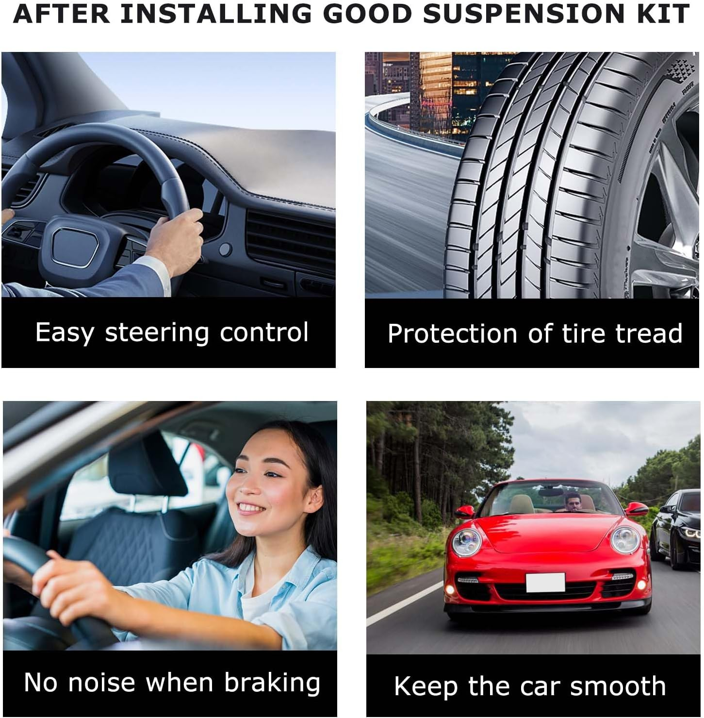 ATP Front Lower Control Arm Ball Joint & Front Sway Bar Link Set Fit for Territory SX SY TX 2004-2009