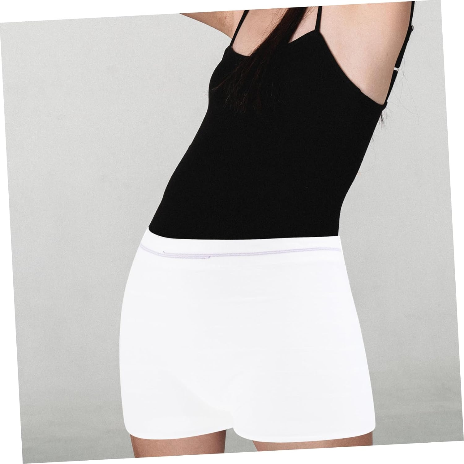 Gatuida 2Pcs Disposable Women Underpants Soft Breathable Elastic Postpartum Care Maternity Underwear for Menstrual Period Spa Sauna Use Comfortable Fit XXL White image number 6