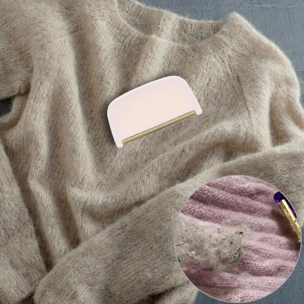 Cashmere Comb Sweater Clothes Brush Hair Ball Lint US Cle Remover image number 4
