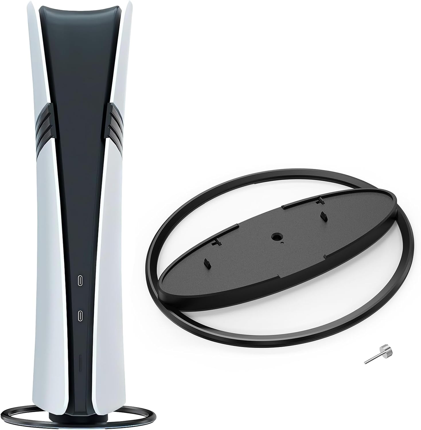 Vertical Bracket for Playstation 5, Vertical Bracket for PS5/PS5 Slim/Ps5 Pro Full Series Console (Metallic Black) for 【Playstation 5 】 image number 6