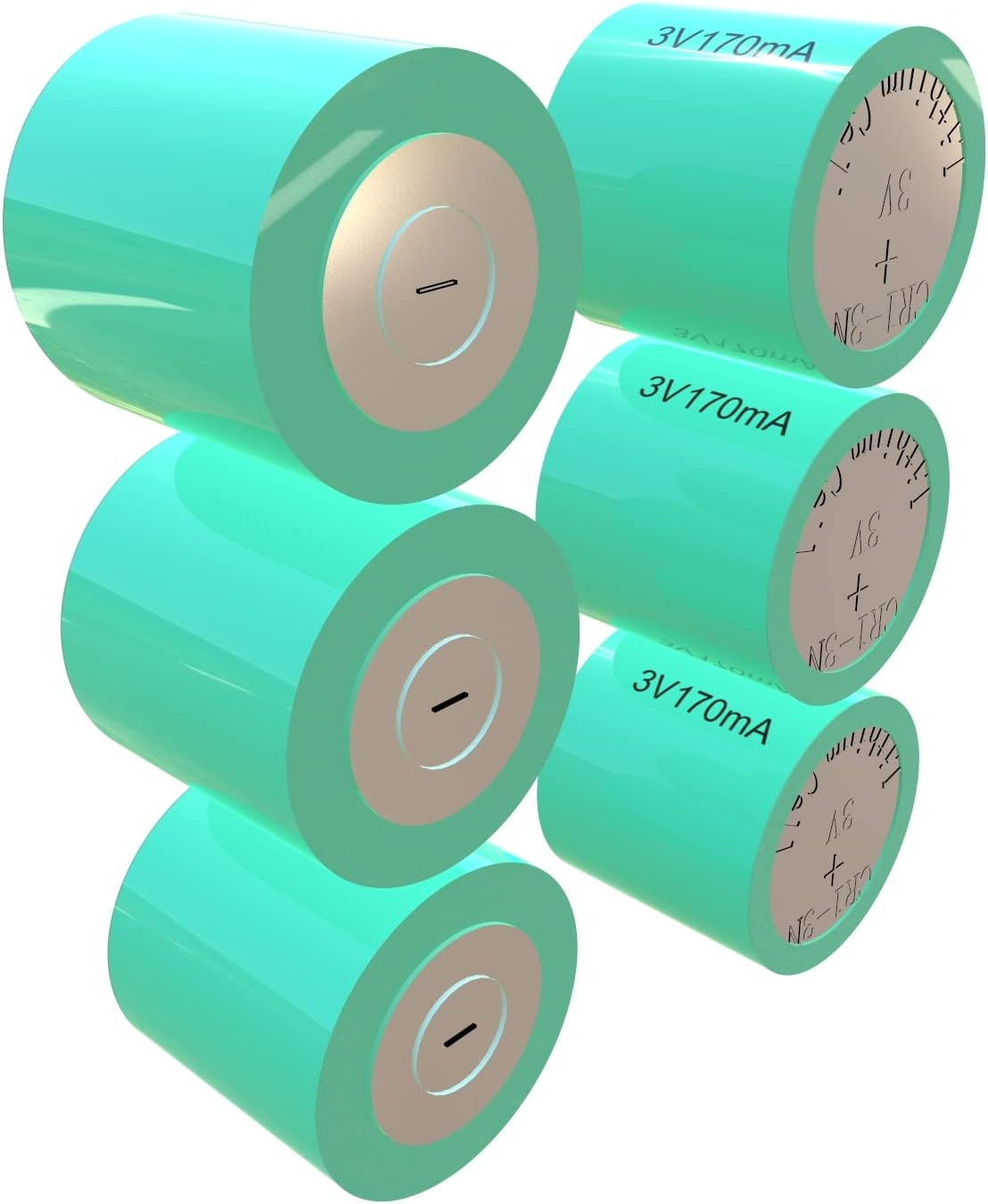 EX-ENERGY Replacement DL1/3N CR1/3N 3V170Mah Lithium Batteries 6 Count Bulk Packaging