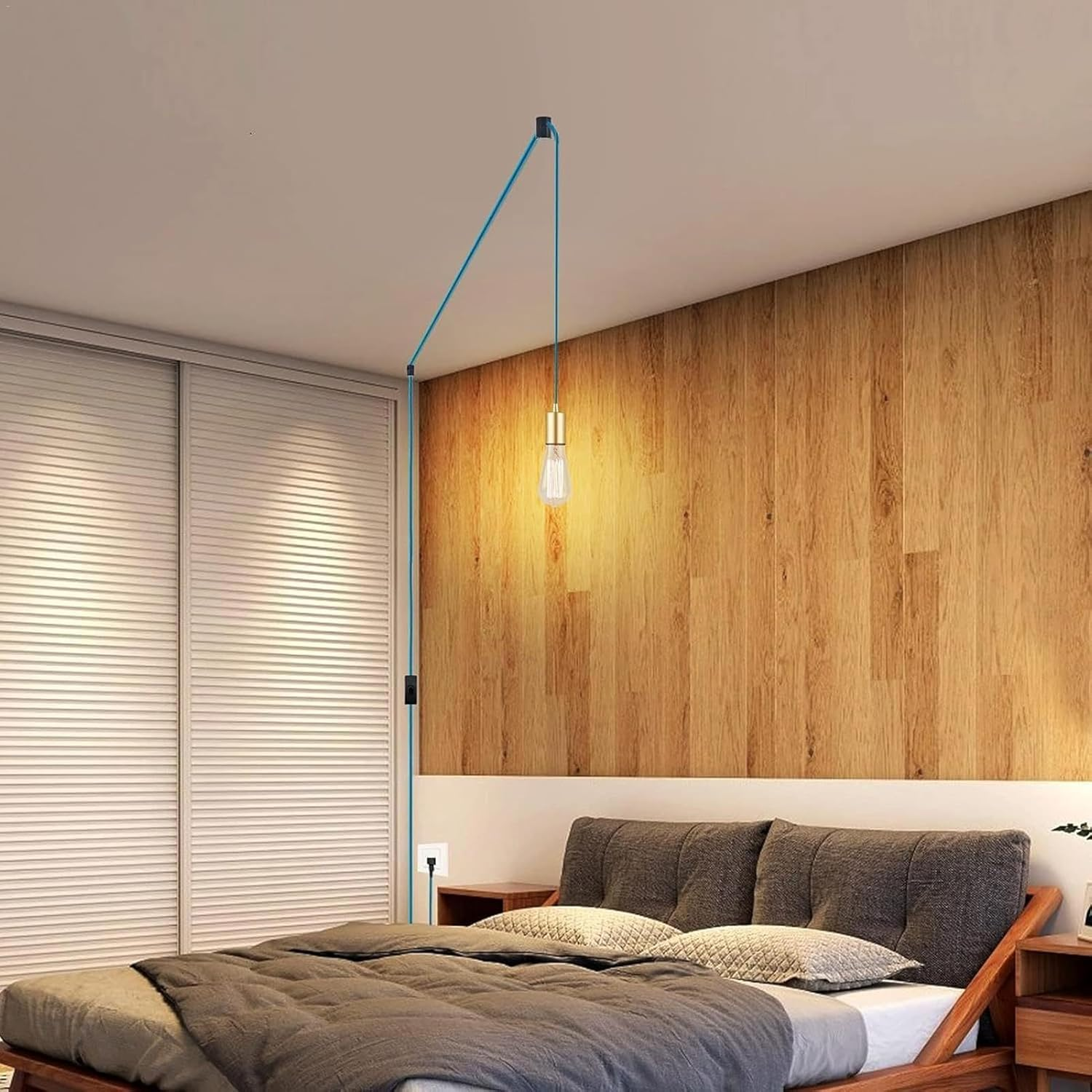 Swag Ceiling Hooks | Pendant Light Hook for Ceiling Lamp,Cord Organizers, Chandelier Fixture Hardware, Ceiling Light Hook for Drywall, Concrete Wall - White image number 7