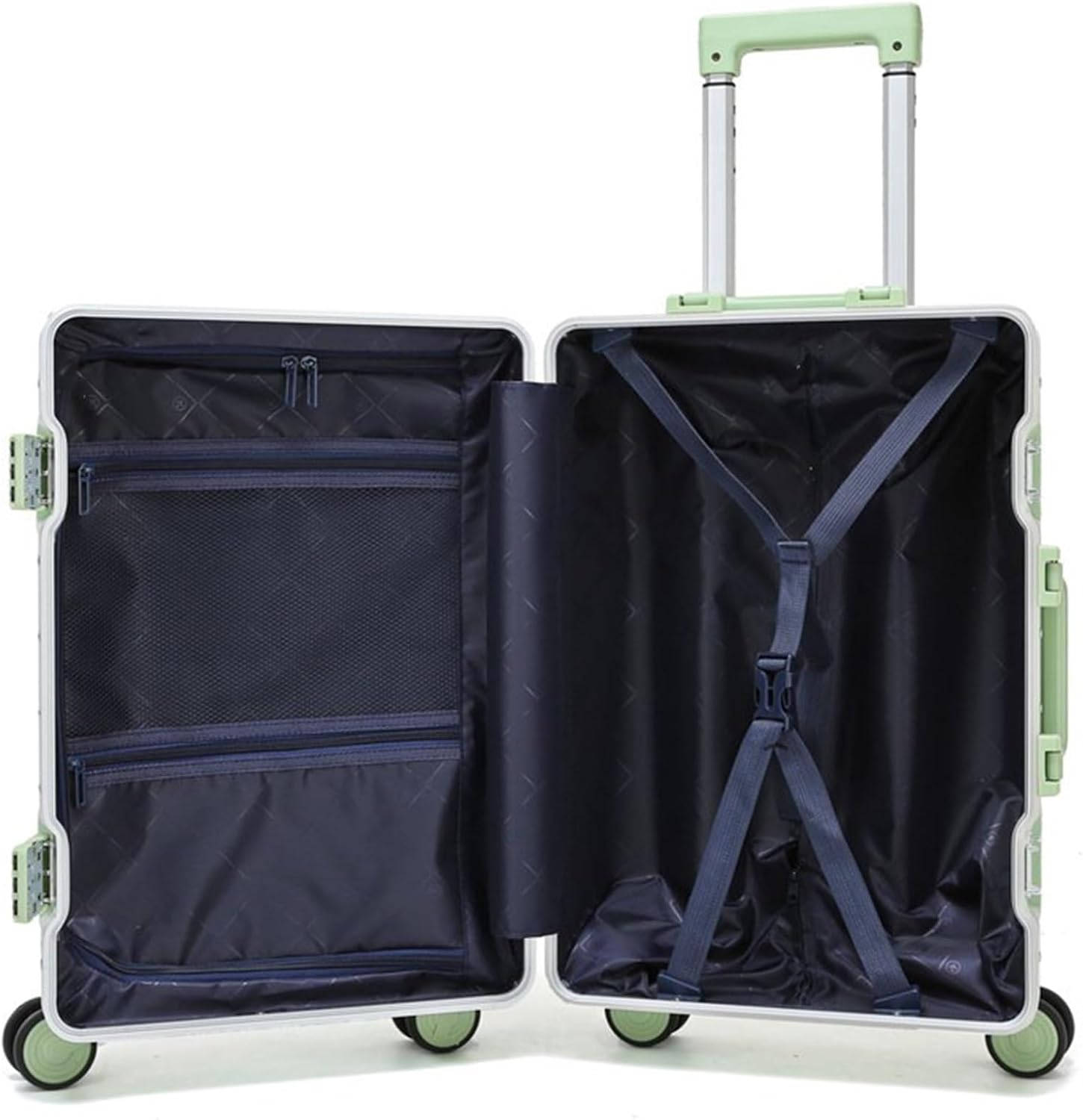 Checked Luggage Carry on Luggage Cabin Luggage Multifunctional Partition Trolley Case Light Password Travel Hardside Luggage Luggage Suitcase (Color : E, Size : 20Inch) image number 4