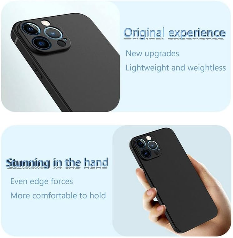 HGJTFANY Mobile Phone Case for Nubia Focus 5G (6.60 Inches) with Tempered Glass Film, Black Soft Silicone Shockproof Case Cover, Anti-Scratch TPU Protective Case for Nubia Focus 5G - XS40 image number 5