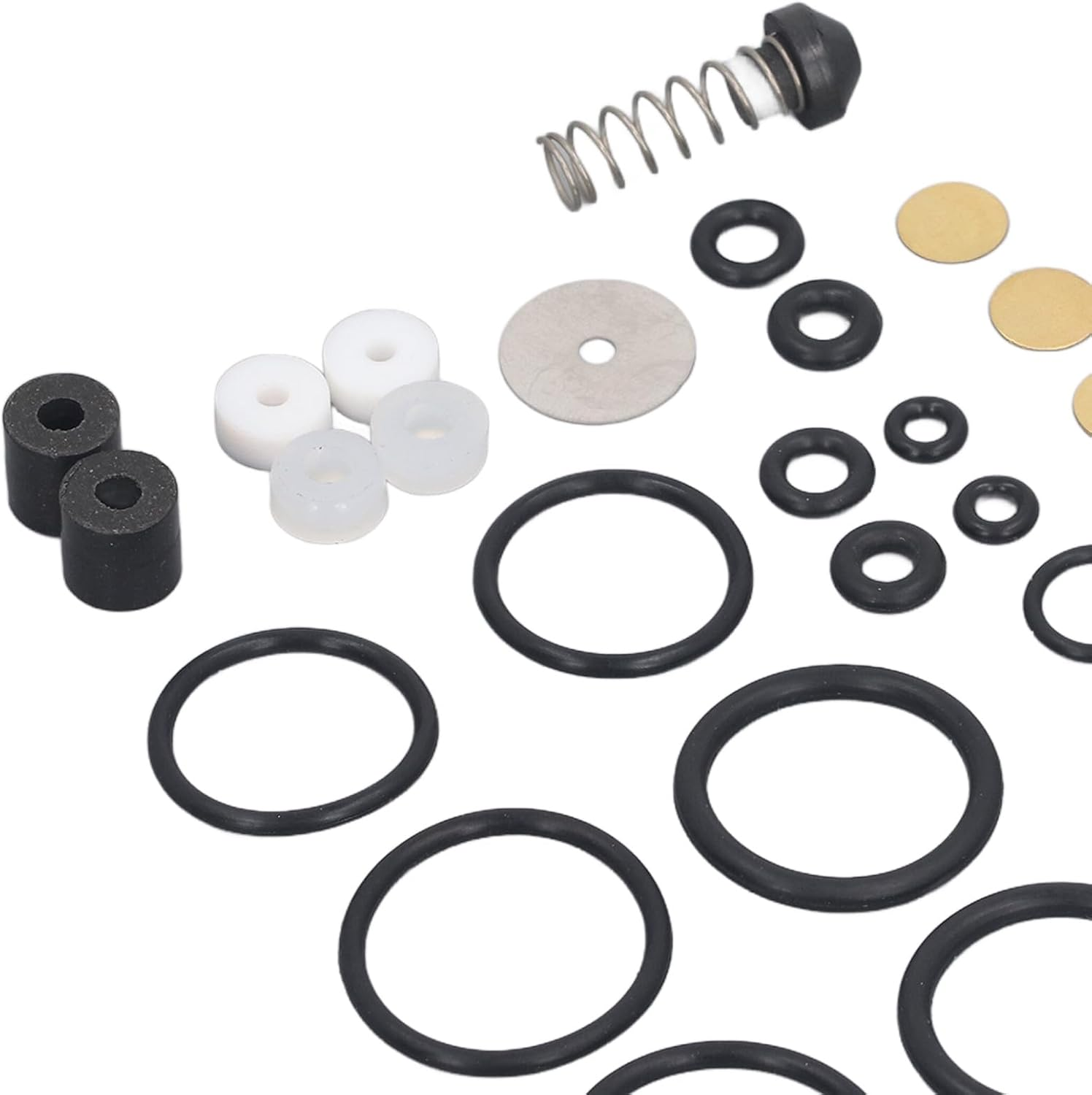 Air Compressor Replacement Parts Kit, with 15 Sealing Rings, 2 Air Pump Piston Rings, 7 anti Explosion Plate, Easy to Install and Use, for High Pressure Air Pump image number 3