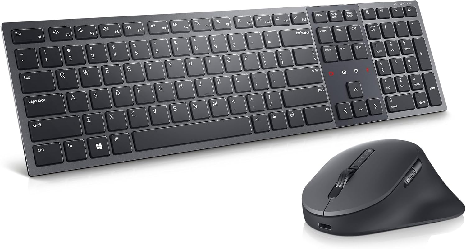 Dell KM900 Premier Collaboration Keyboard and Mouse - Graphite, Bluetooth 5.1, 2.4Ghz image number 1