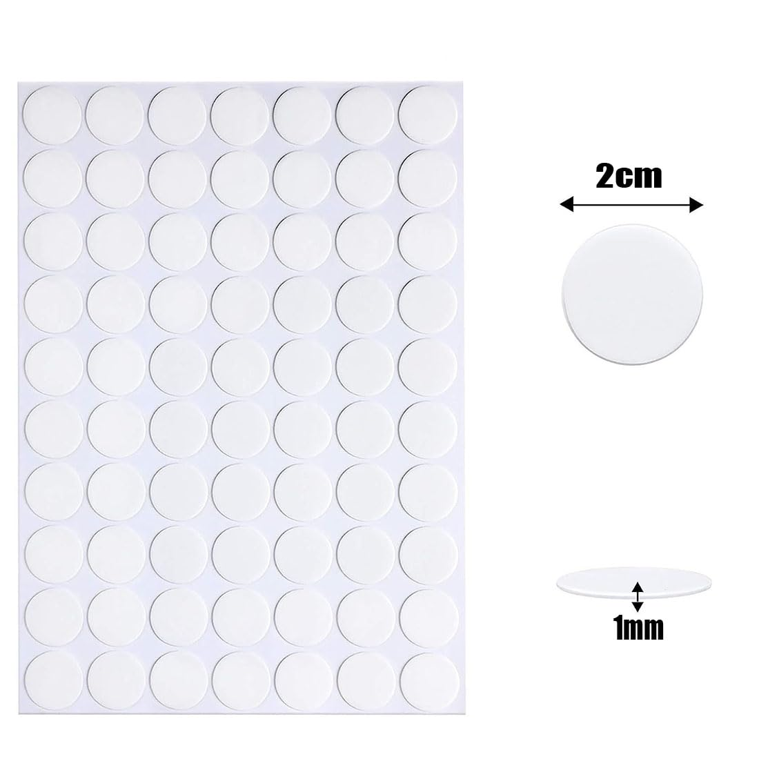 270PCS round Nano Double Sided Tape, Detachable and Versatile,Double Sided Adhesive Tape for Decoration, Party Supplies, Picture Hanging Strips, Carpet Tape image number 2