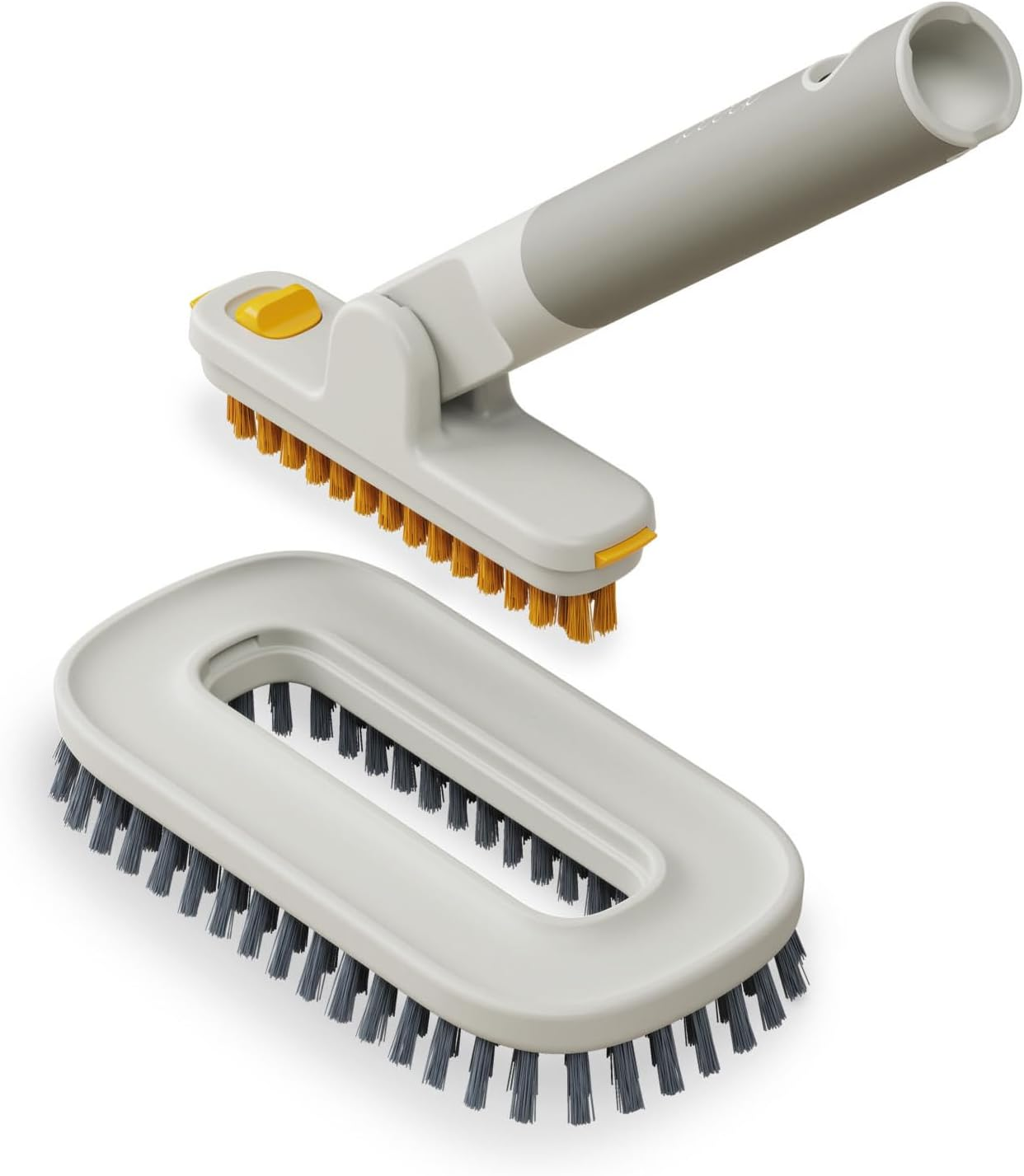 Joseph Joseph Cleantech 2-In-1 Tile Scrubber and Grout Brush with V-Shaped Bristles, Soft-Grip Handle image number 6