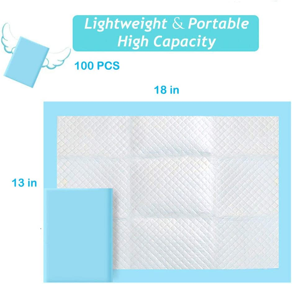 Bocks Baby Disposable Underpad, 100 Count Incontinence Changing Pad with Soft Non-Woven Fabric, Breathable, Waterproof, Leak Proof Quick Absorb 33Cm X 41Cm image number 2