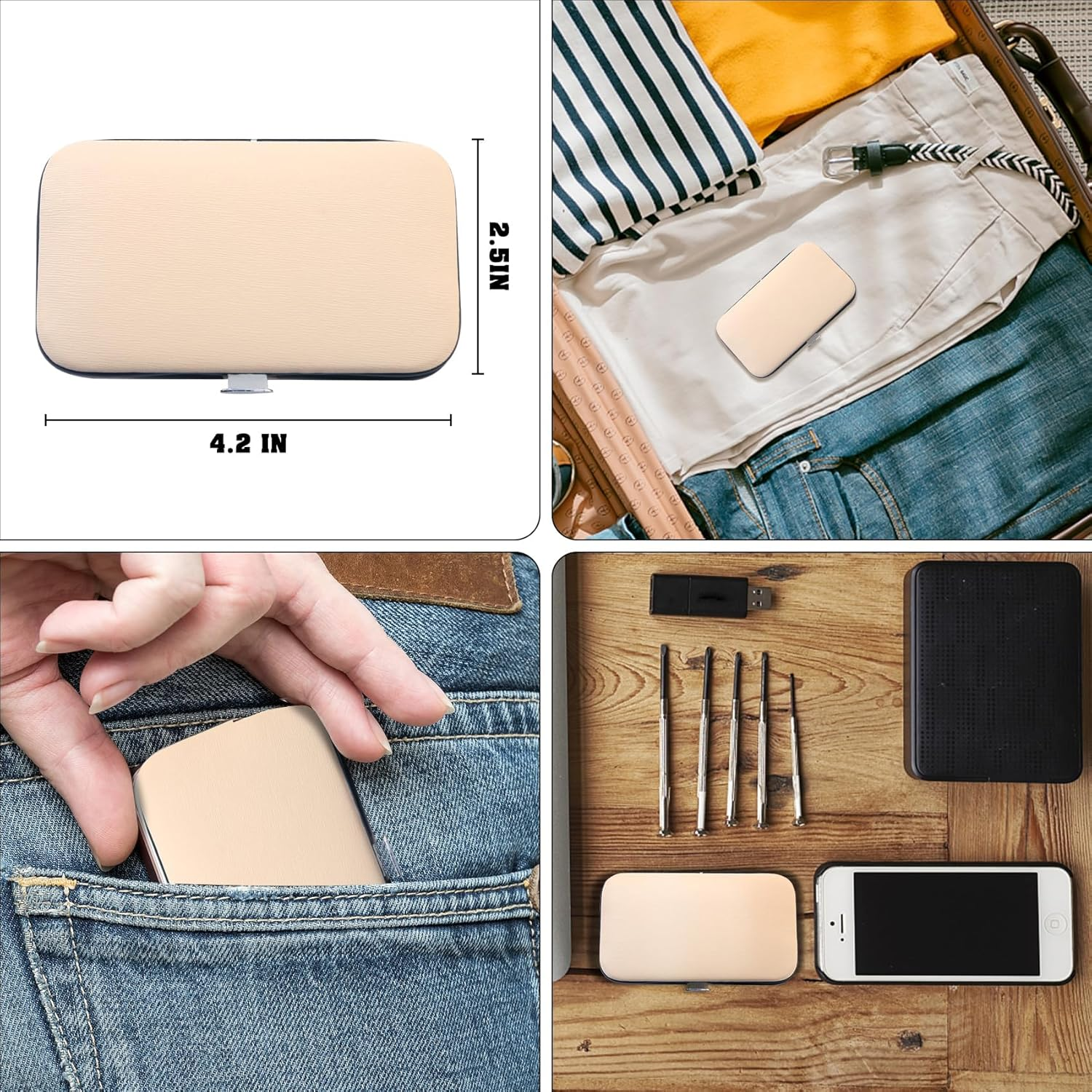 Manicure Set, 7-In-1 Christmas Rose Gold Stainless Steel Nail Clippers Manicure Set, Men'S Care Set, Nails Doing Yourself, Cuticle Remover for Ingrown Toenails and Thick Nails, for Travel and Home image number 2