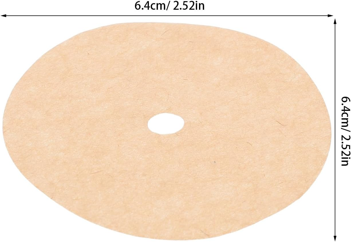 TEHAUX 200Pcs round Coffee Paper Filters for Drip Coffee Maker, Espresso Machine Accessories for Espresso Precise Brewing Khaki image number 2