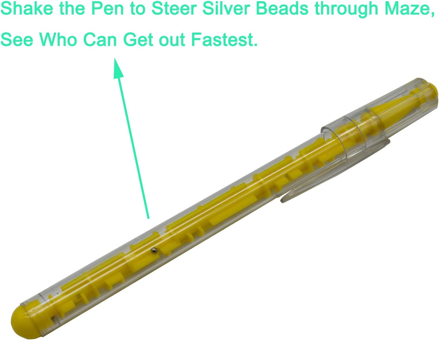 Maydahui 15PCS Maze Puzzle Shape Ballpoint Pen Novelty Pens Blue Ink for School Student image number 1