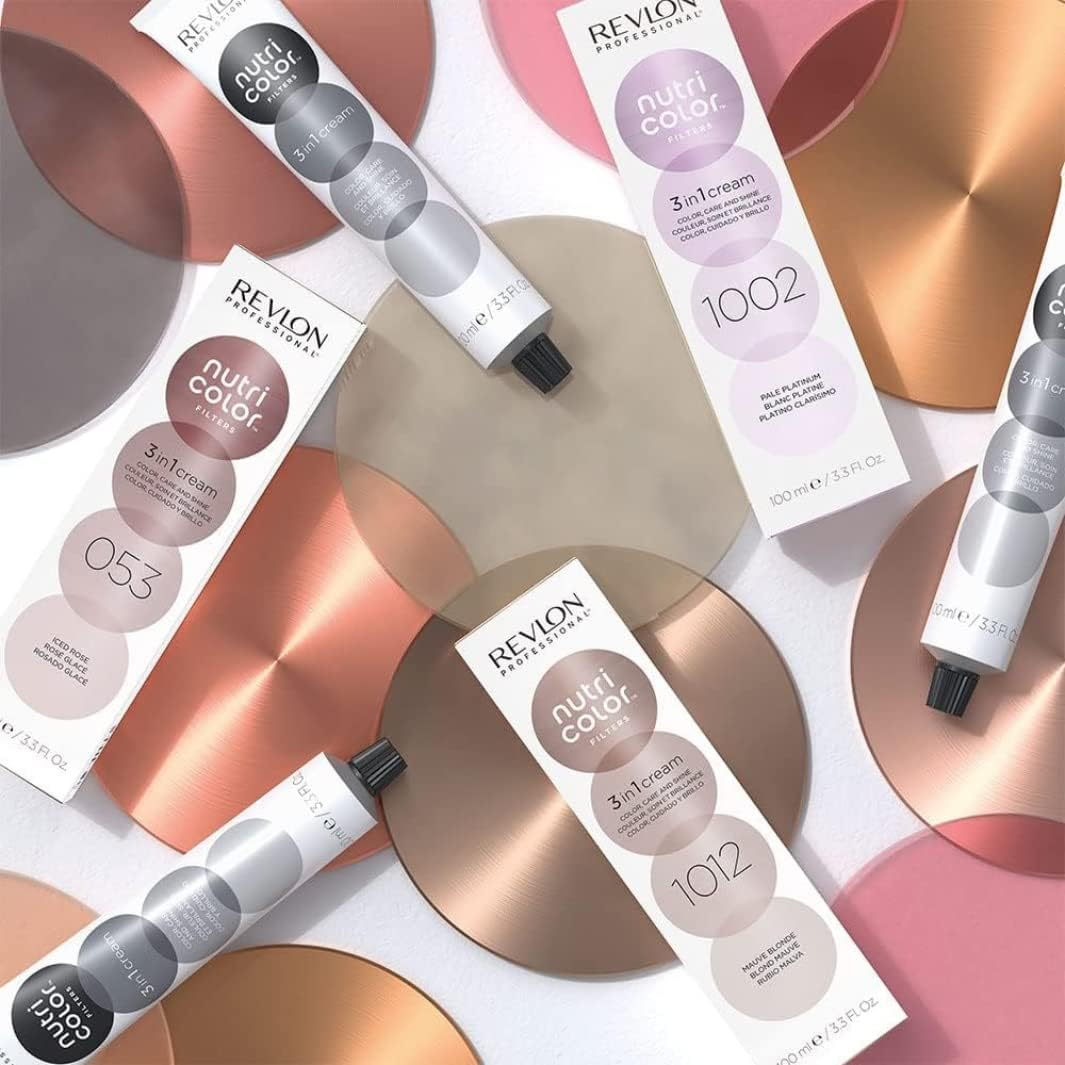 REVLON PROFESSIONAL Nutri Color Filters, Metallic Semi-Permanent Hair Color, 053 Iced Rose, 100 Ml image number 1